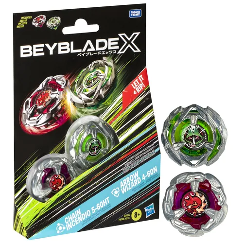 Beyblade X, Dual Pack, assortimento di 2 trottole