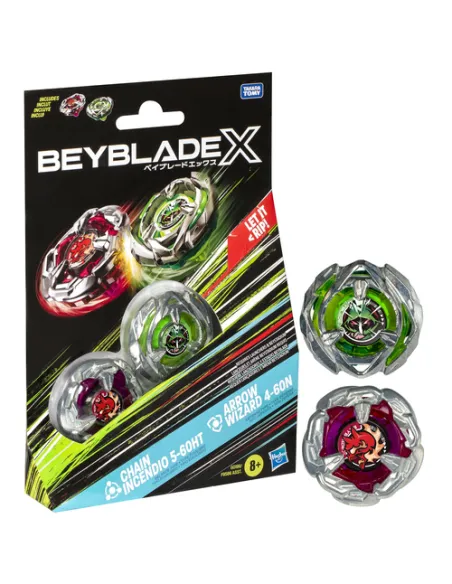 Beyblade X, Dual Pack, assortimento di 2 trottole