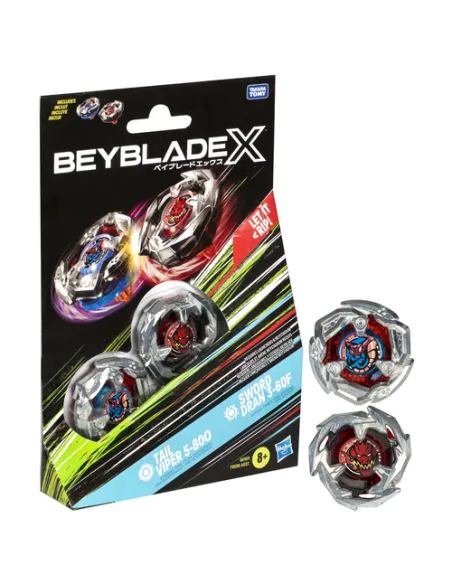 Beyblade X, Dual Pack, assortimento di 2 trottole