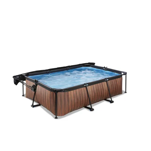 EXIT Wood pool 220x150x65cm with canopy and...