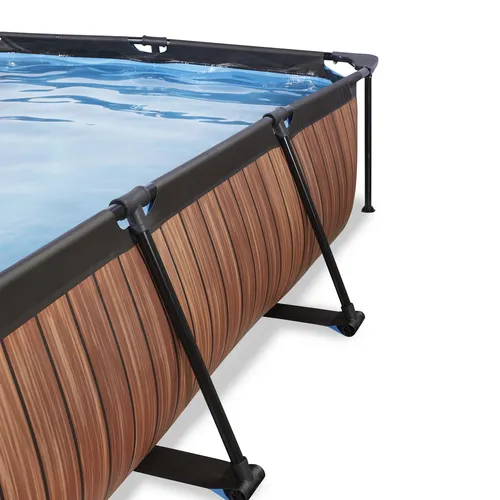 EXIT Wood pool 220x150x65cm with canopy and...