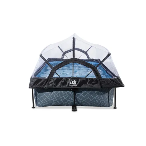 EXIT Stone pool 220x150x65cm with dome and...