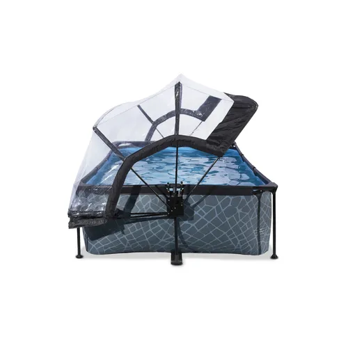 EXIT Stone pool 220x150x65cm with dome and...