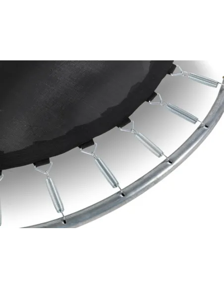EXIT Silhouette ground trampoline ø427cm with safety net - green Esterno Rotondo Molla elicoidale Trampolino interrato
