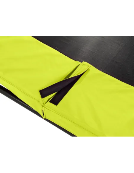 EXIT Silhouette ground trampoline ø427cm with safety net - green Esterno Rotondo Molla elicoidale Trampolino interrato