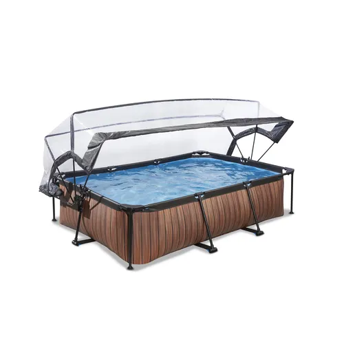 EXIT Wood pool 220x150x65cm with dome and...