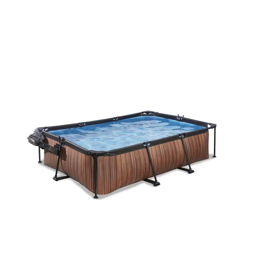 EXIT Wood pool 220x150x65cm with dome and...