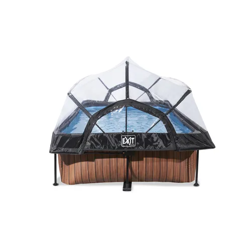 EXIT Wood pool 220x150x65cm with dome and...