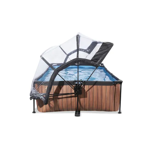 EXIT Wood pool 220x150x65cm with dome and...