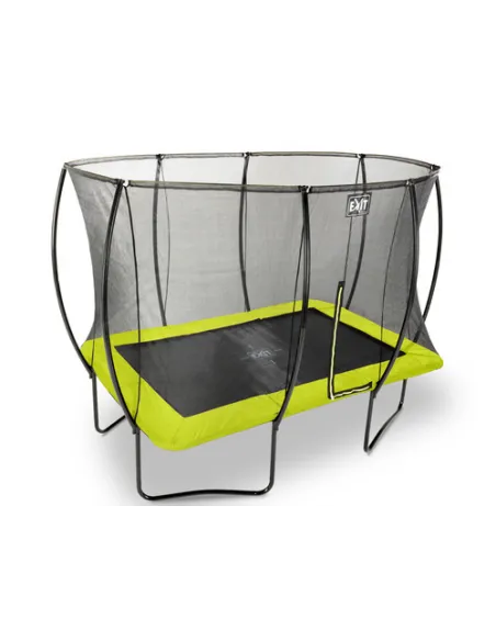 EXIT Silhouette trampoline 244x366cm - green Esterno Rettangolare Molla elicoidale Trampolino fuori terra