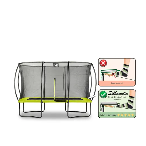 EXIT Silhouette trampoline 244x366cm - green...