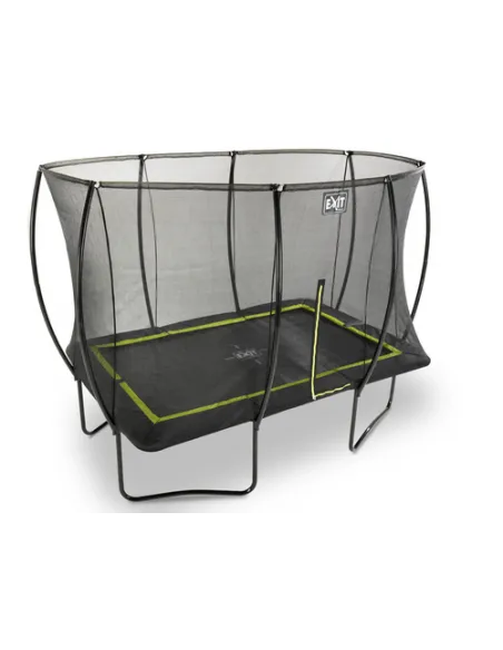 EXIT Silhouette trampoline 214x305cm - black Esterno Rettangolare Molla elicoidale Trampolino fuori terra