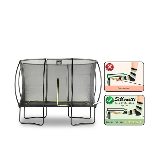 EXIT Silhouette trampoline 214x305cm - black...
