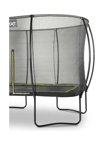 EXIT Silhouette trampoline 214x305cm - black Esterno Rettangolare Molla elicoidale Trampolino fuori terra
