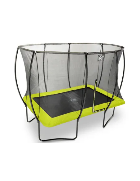 EXIT Silhouette trampoline 214x305cm - green Esterno Rettangolare Molla elicoidale Trampolino fuori terra