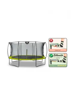 EXIT "Silhouette" trampolino ø427cm - verde 2