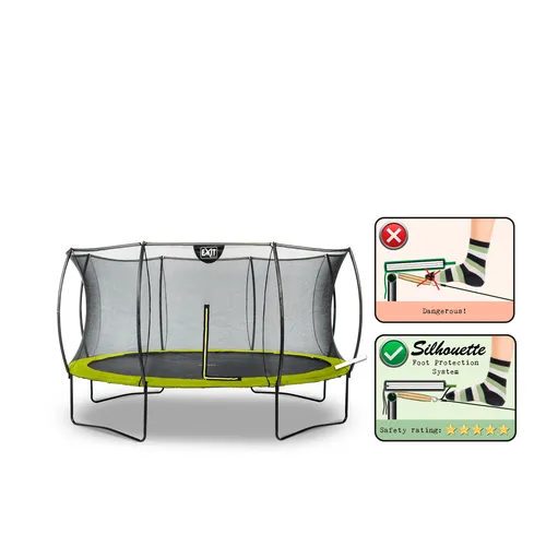 EXIT "Silhouette" trampolino ø427cm - verde