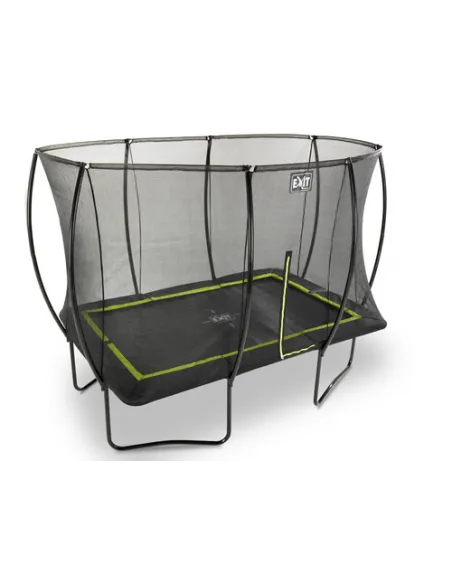 EXIT Silhouette trampoline 244x366cm - black Esterno Rettangolare Molla elicoidale Trampolino fuori terra