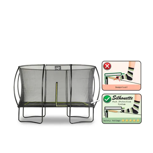 EXIT Silhouette trampoline 244x366cm - black...