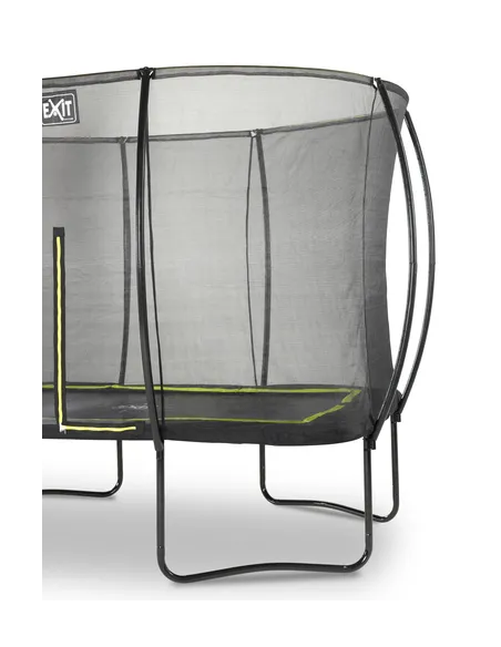 EXIT Silhouette trampoline 244x366cm - black Esterno Rettangolare Molla elicoidale Trampolino fuori terra