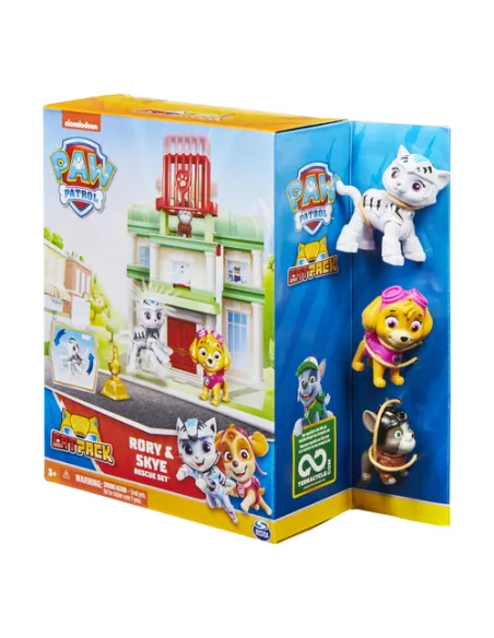 PAW Patrol , Set Gioco Cat Pack, Set a sorpresa con personaggi (Leo e Marshall o Rory e Skye), giocattoli per bambini dai 3 anni
