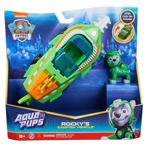 PAW PATROL VEICOLO TEMATIZZATO AQUA PUPS ROCKY...