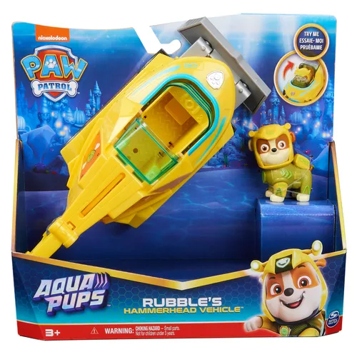 PAW PATROL VEICOLO TEMATIZZATO AQUA PUPS RUBBLE...
