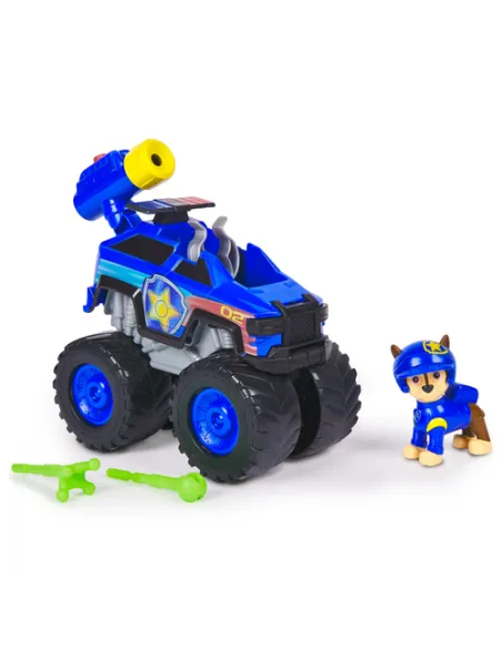 PAW Patrol : Rescue Wheels, Auto di Pattuglia di Chase, Veicolo Giocattolo con Lanciamissili e Personaggio Collezionabile, Gioca
