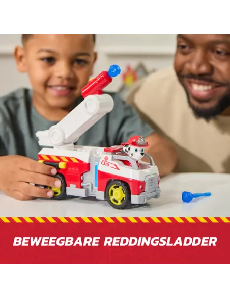 PAW Patrol Fire Rescue: Camion dei Pompieri di Marshall con Personaggio, Lanciamissili e Veicolo Giocattolo, Giocattoli per Bamb