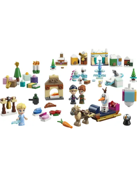 LEGO Disney Princess | Disney Frozen 43273 Calendario dell'Avvento 2025, Gioco da Principessa per Bambini 5+, Regalo con 24 Sorp