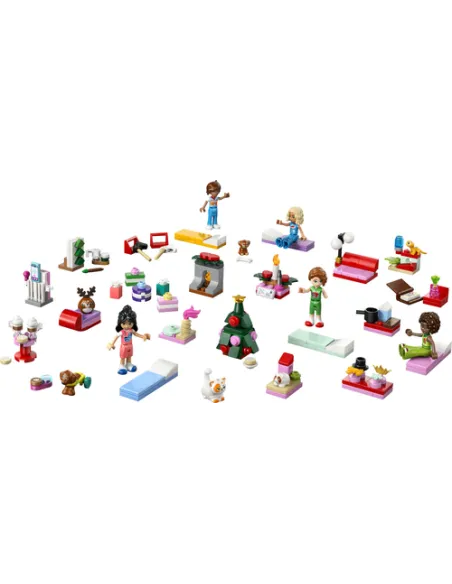 LEGO Friends 42668 Calendario dell'Avvento 2025 per Bambine e Bambini 6+ Anni, Giocattoli per Conto alla Rovescia di Natale