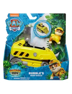 PAW Patrol Jungle Pups, Veicolo Rinoceronte di Rubble,...