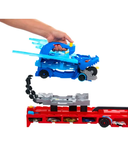 HOT WHEELS CITY DRAGO TRASPORTATORE TRASFORMABILE (JBM72)