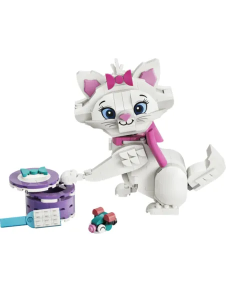 LEGO Disney | 43286 Adorabile Minou de Gli Aristogatti, Gatto Giocattolo con Accessori, Decorazione Camera da Letto, Regalo 7+