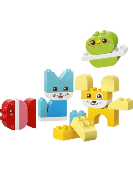 LEGO DUPLO 10477 Animali Domestici Creativi 3 in 1, Gioco Didattico per Motricità Fine con Animali Giocattolo, Regalo da 1+