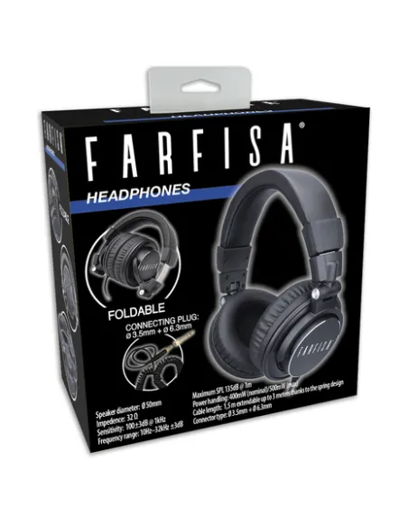 Bontempi FH 300 cuffia e auricolare Cuffie Cablato A Padiglione Studio Nero