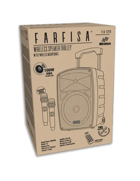 Bontempi FA 120 altoparlante portatile e per feste Altoparlante da festa Nero