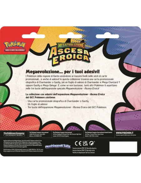 Pokémon Collezione con Adesivi dell'espansione Megaevoluzione - Ascesa Eroica (IT)