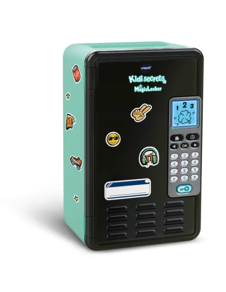VTech KidiSecrets Magic Locker Cassetta di sicurezza portatile Plastica Nero, Turchese