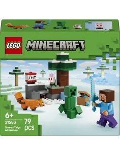 LEGO Minecraft 21583 Avventura di Steve nella Taiga,...