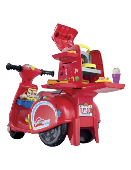 Play-Doh Pizza Delivery Scooter, playset con scooter per consegnare le pizze, attività manuali per bambini e bambine