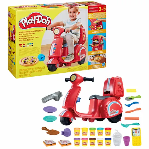 Play-Doh Pizza Delivery Scooter, playset con...