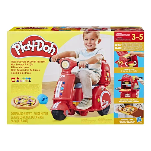 Play-Doh Pizza Delivery Scooter, playset con...