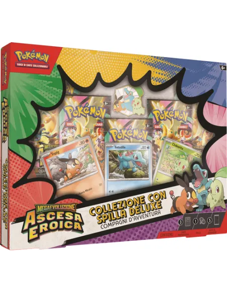 POKEMON M2.5 COLLEZIONE CON SPILLA DELUXE COMPAGNI D'AVVENTURA 2026 (PK10301-I)