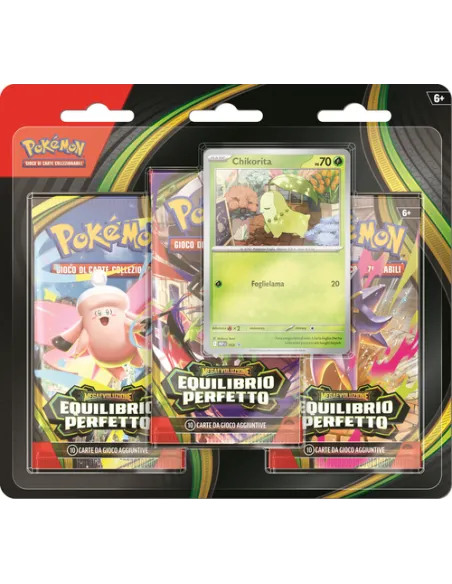 Pokémon Blister 3 Buste dell'espansione Megaevoluzione - Equilibrio Perfetto (PK10375-I)