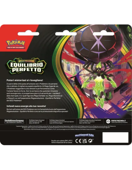 Pokémon Blister 3 Buste dell'espansione Megaevoluzione - Equilibrio Perfetto (PK10375-I)