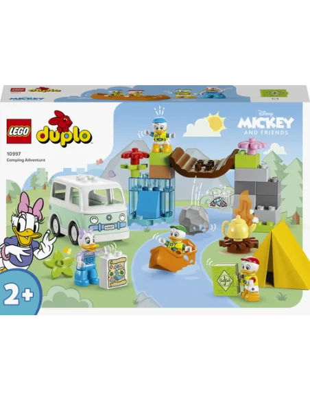 LEGO DUPLO Disney Topolino e i Suoi Amici 10997 Avventura in Campeggio con Camper Giocattolo e Paperina, Giochi per Bambini 2+