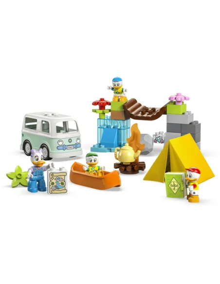 LEGO DUPLO Disney Topolino e i Suoi Amici 10997 Avventura in Campeggio con Camper Giocattolo e Paperina, Giochi per Bambini 2+