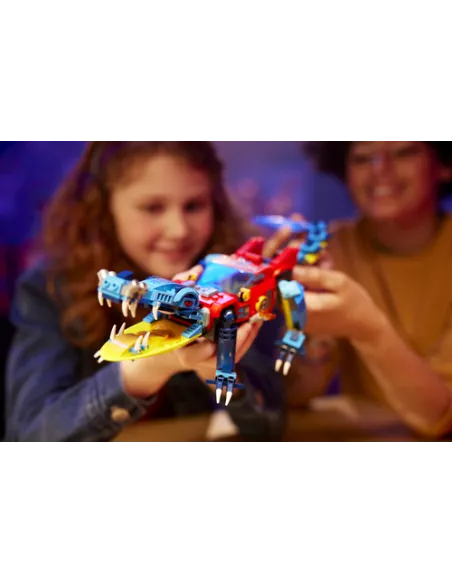 LEGO DREAMZzz 71458 Auto-Coccodrillo, Giocattolo 2in1 da Monster Truck a Macchina-Animale con Jayden e il Cacciatore Notturno