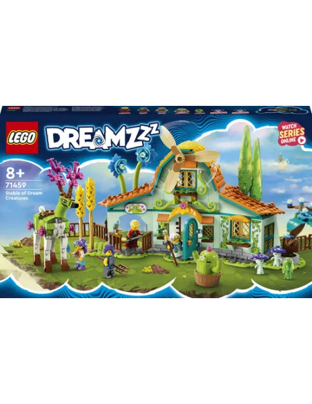 LEGO DREAMZzz 71459 Scuderia delle Creature dei Sogni, Fattoria Giocattolo con Cervo Costruibile in 2 Modi, Animali Fantastici